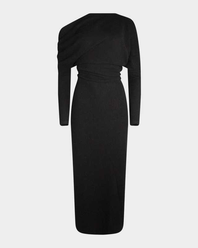 Kasos Off-The-Shoulder Cashmere Maxi Dress